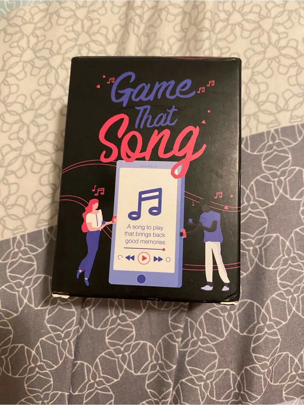 Game That Song Party Card Game - Black/Pink/Blue